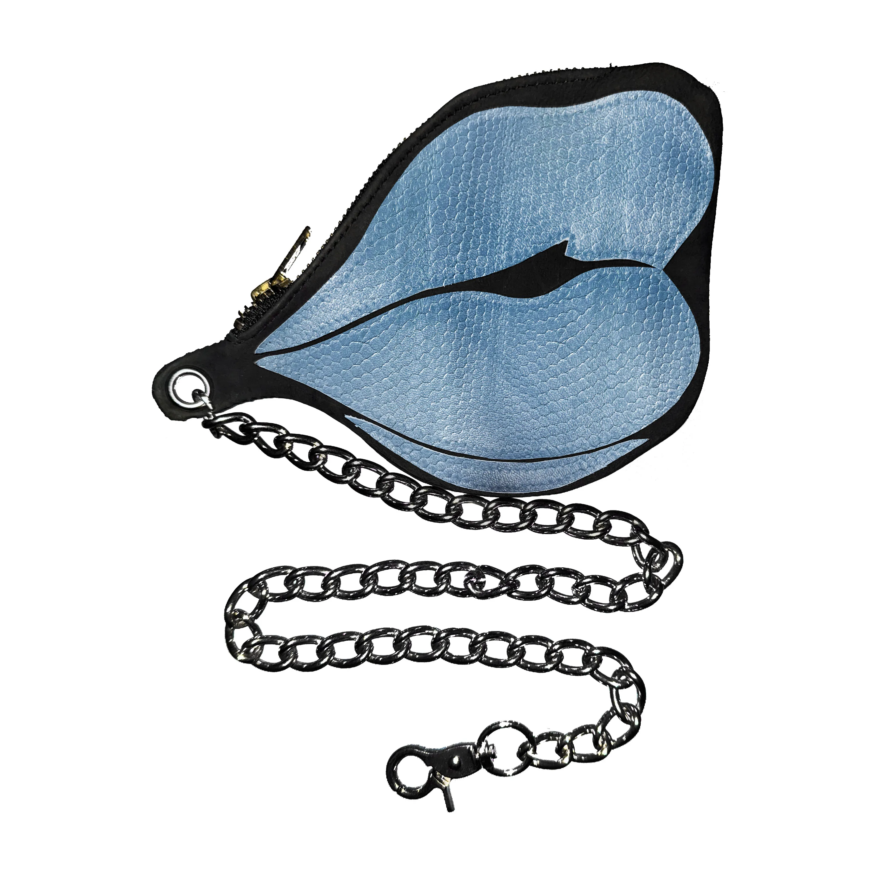 2025 “ YEAR OF THE SNAKE “ LEATHER LIP CHAIN WALLET