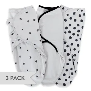 Adjustable Swaddle - Small - Light Grey - 3 Pack