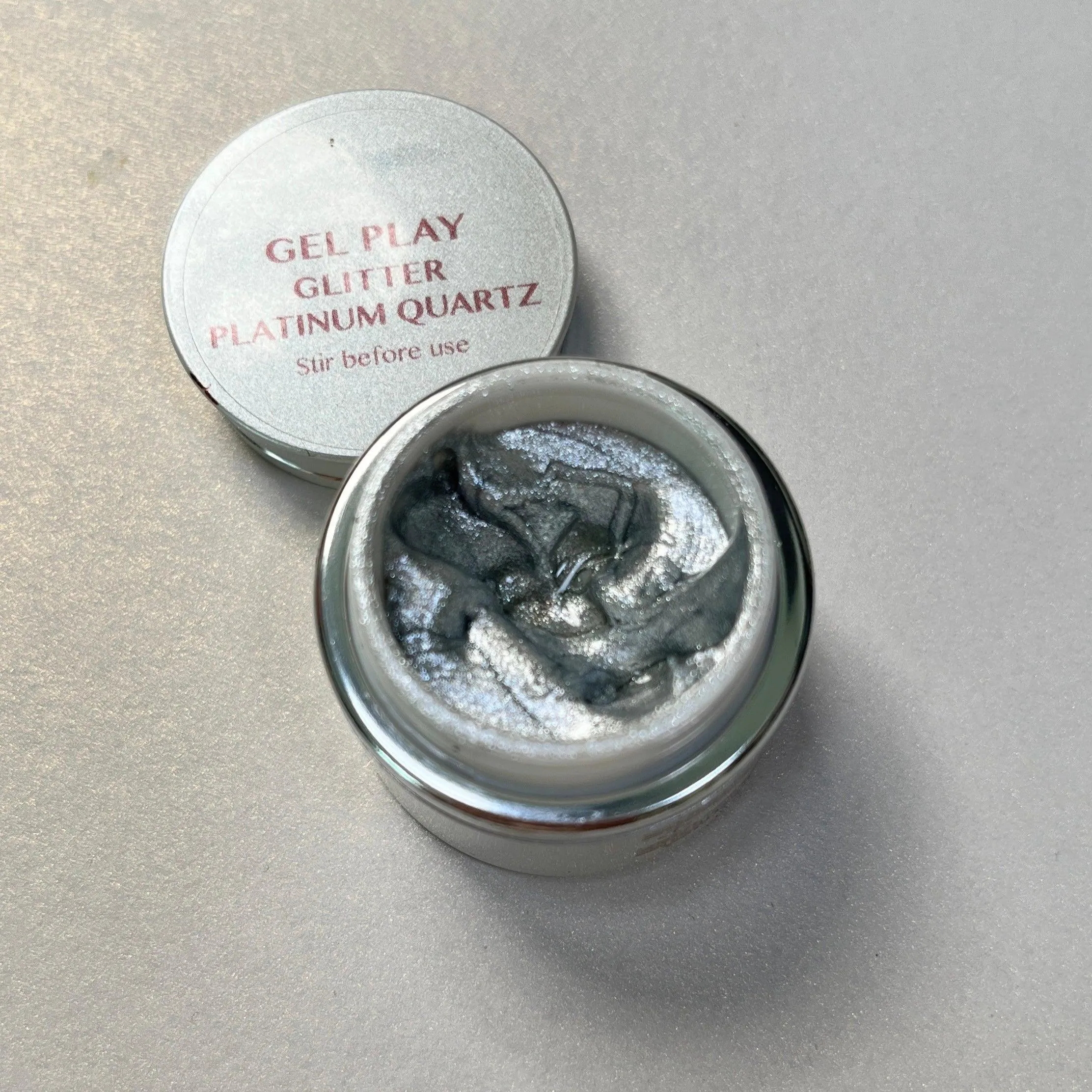 Akzentz Gel Play - Glitter Platinum Quartz