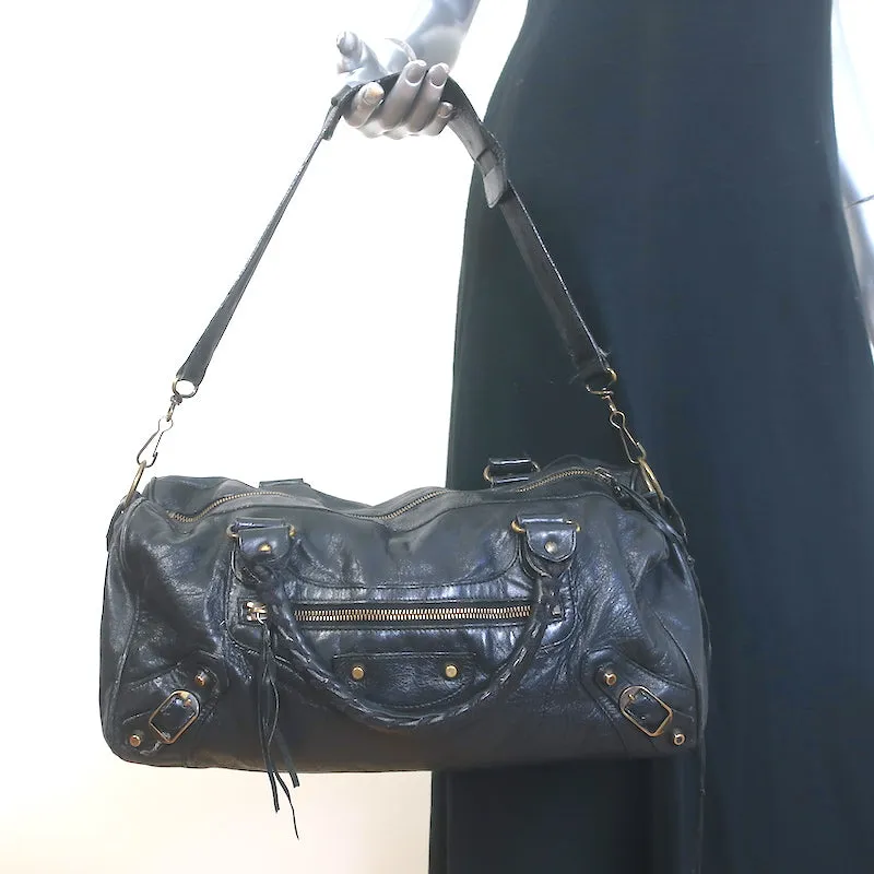 Balenciaga Twiggy Bag Black Leather