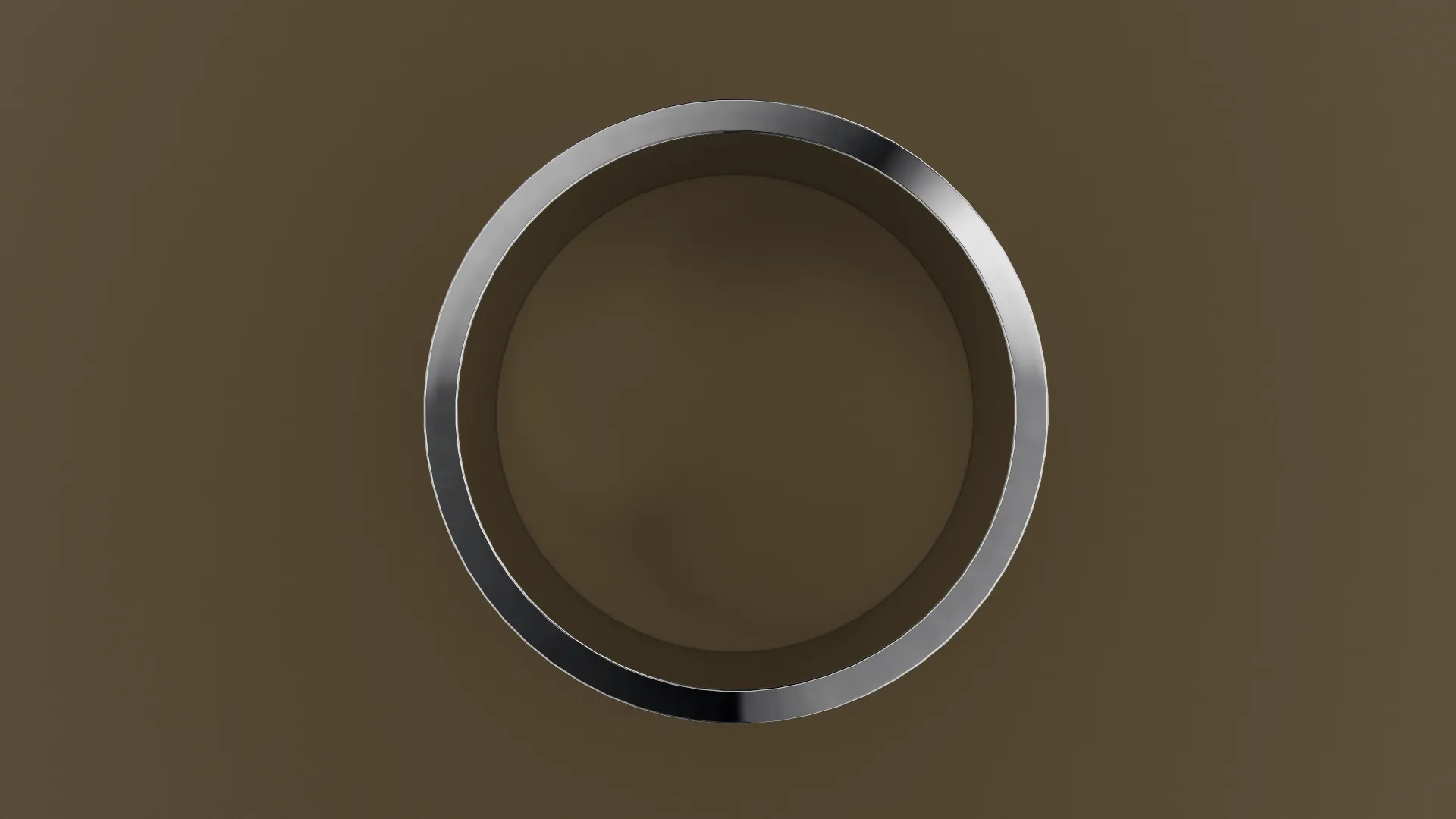 Brushed White Gold 10mm Flat Wedding Band