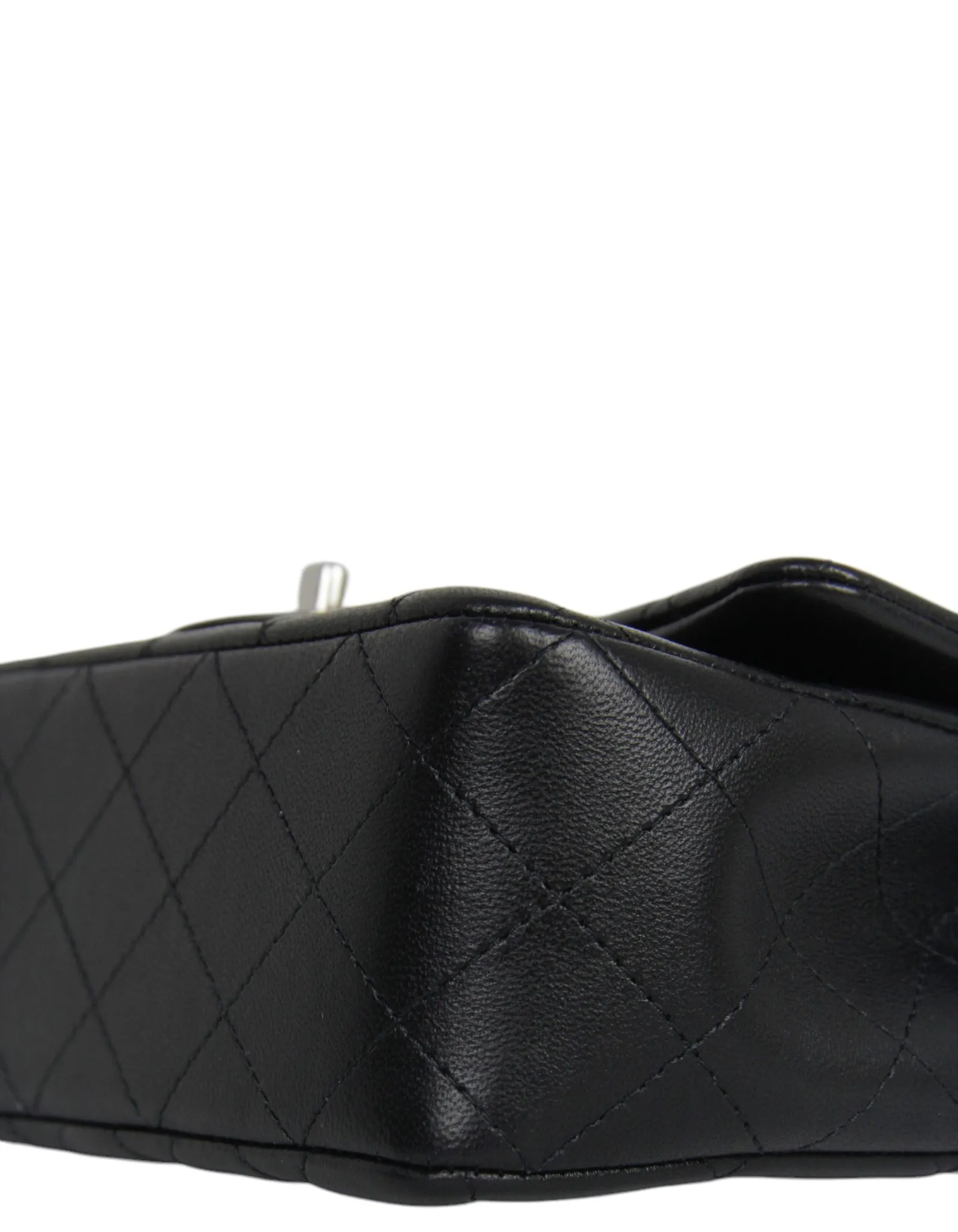 Chanel Black Lambskin Rectangular Mini Flap Bag