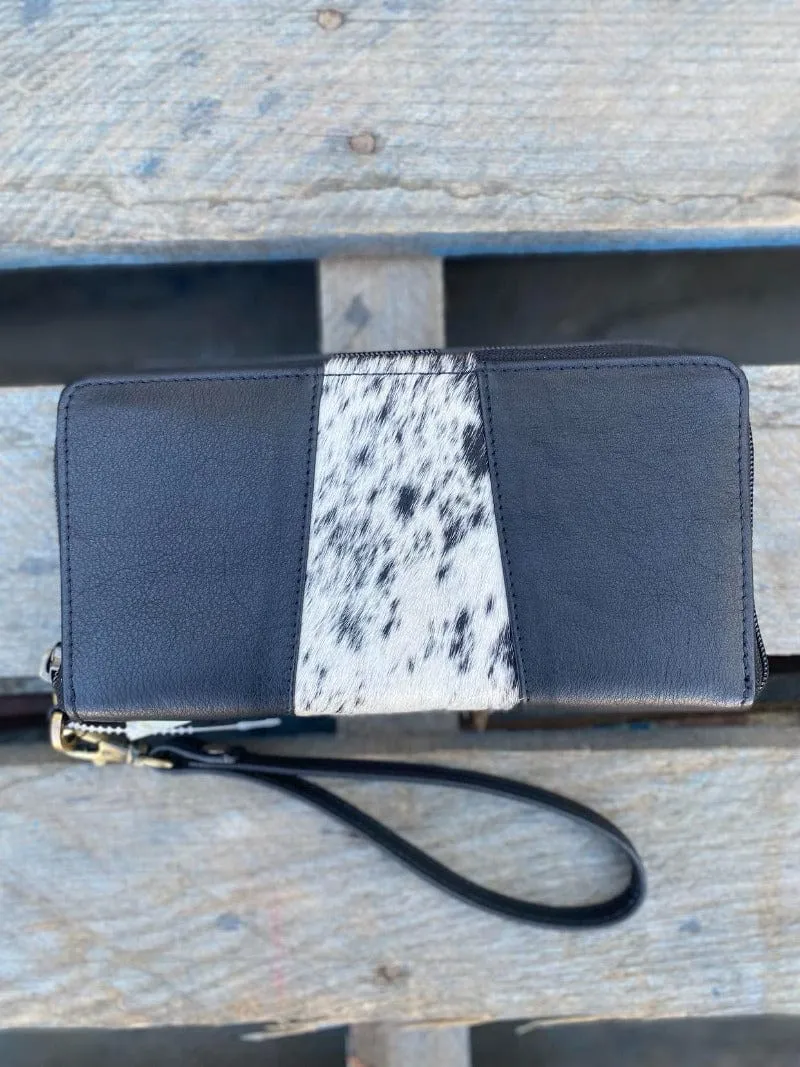 Cowhide Wristlet Wallet (TANNER)