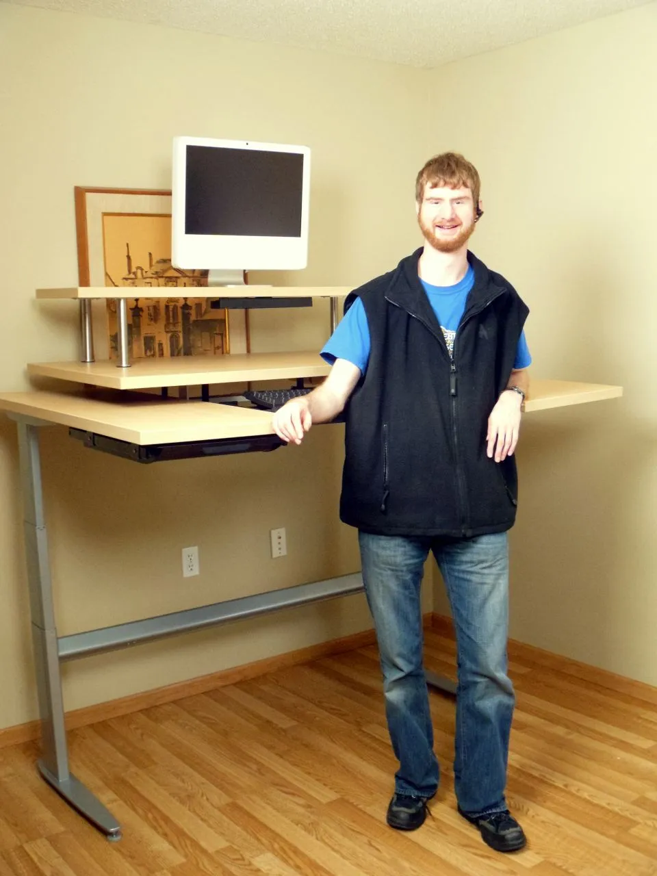 Executive Desk ideal for Quadriplegics in a Power Wheelchair - FREE USA SHIPPING