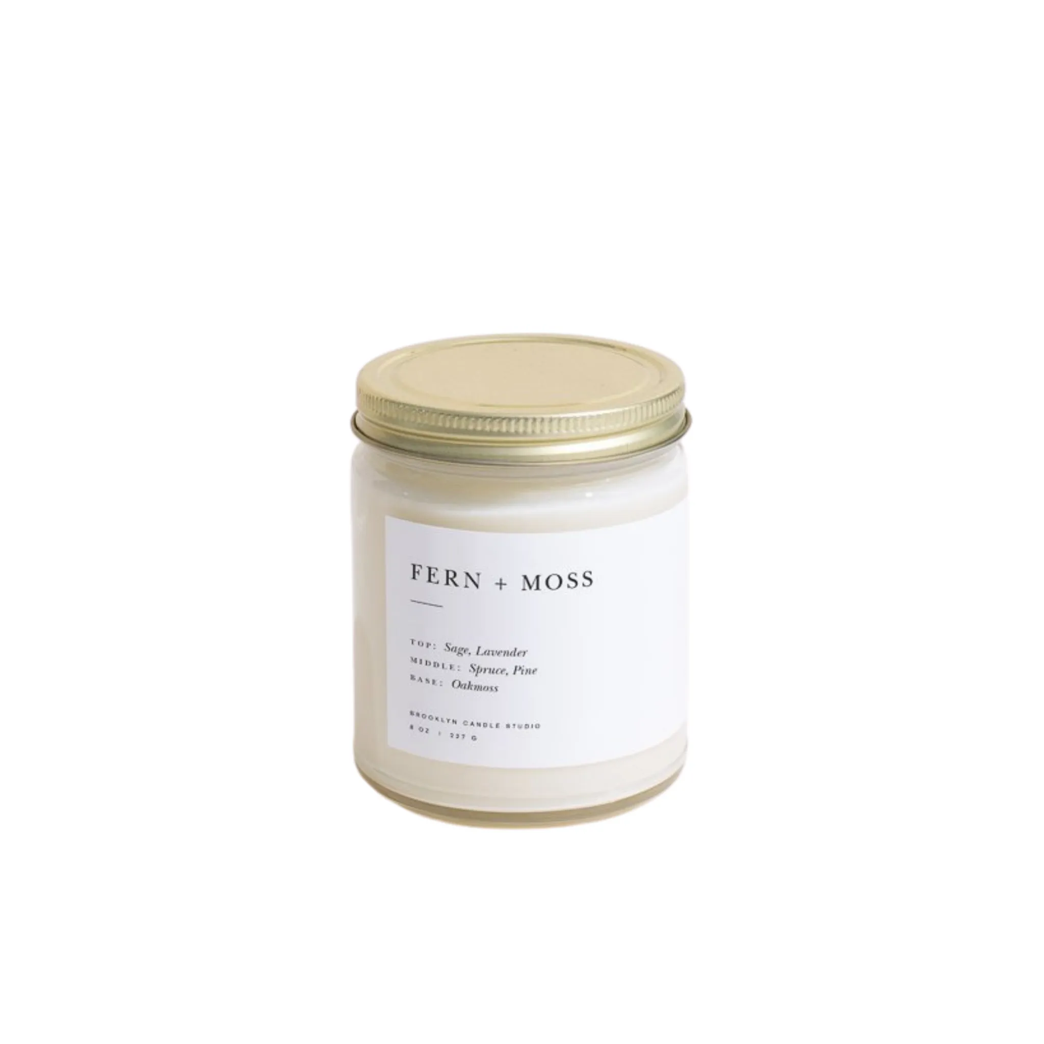 Fern and Moss Minimalist Candle