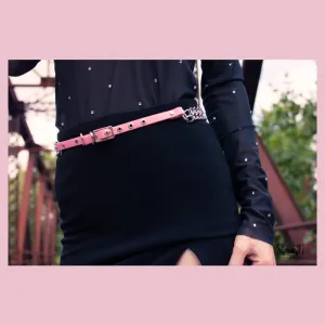 Fiona vegan or leather chain belt