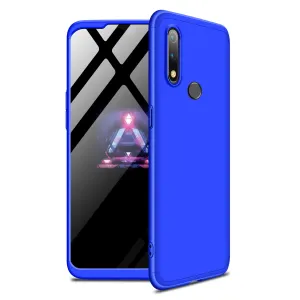 For Oppo Realme 3 pro Ultra Slim PC Back Cover Non-slip Shockproof 360 Degree Full Protective Case blue