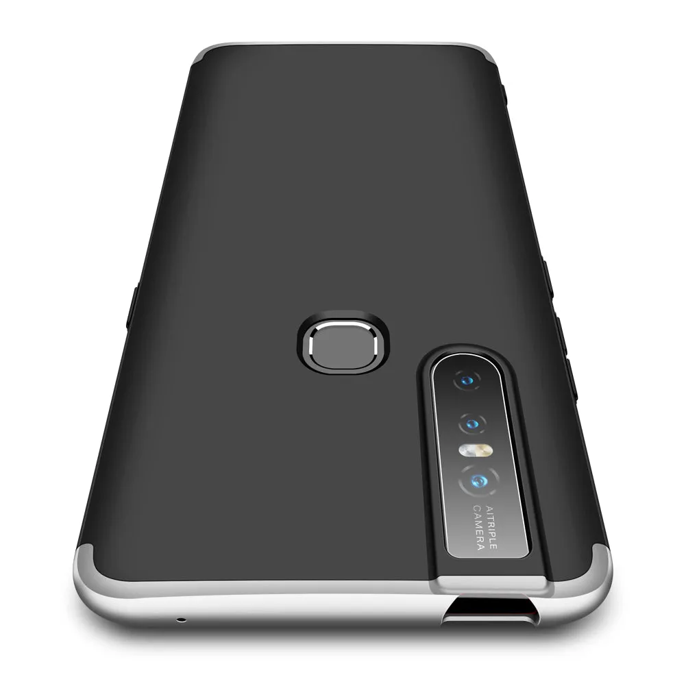 For VIVO S1/V15 Ultra Slim PC Back Cover Non-slip Shockproof 360 Degree Full Protective Case red