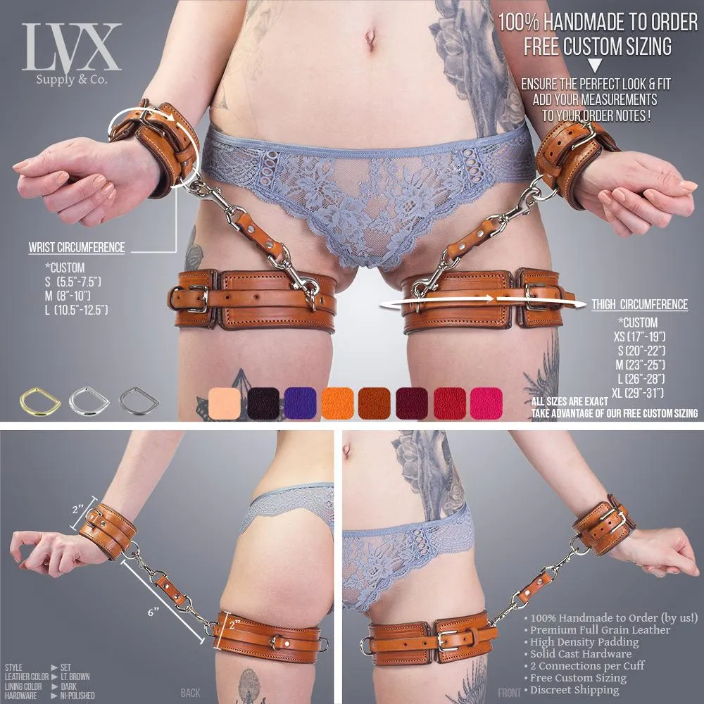 Heavy Duty Padded Thigh Harness & Cuffs