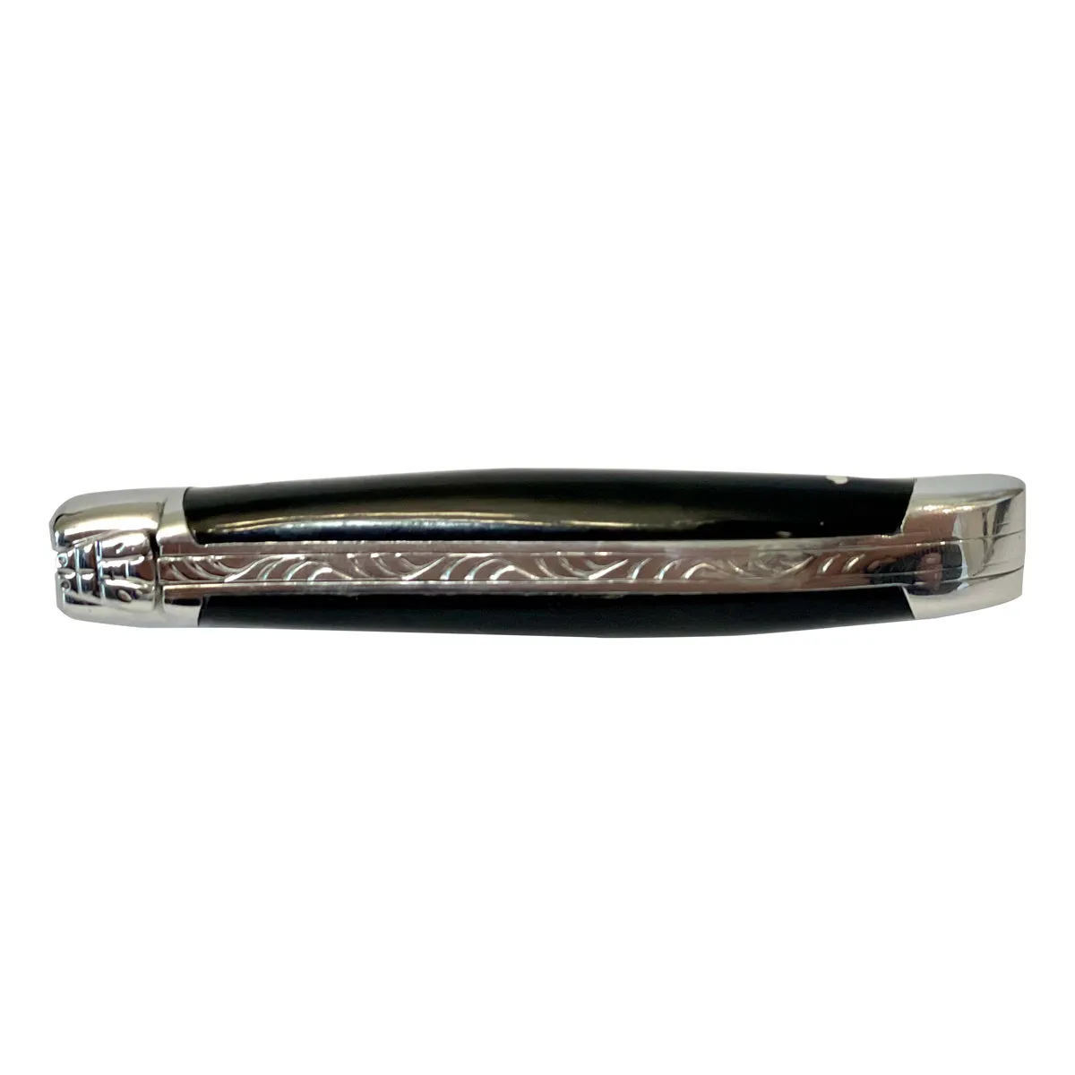 Laguiole en Aubrac Handcrafted Plated Multipurpose Knife, Buffalo Horn Handle, 3.5 inches