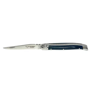 Laguiole en Aubrac Handcrafted Plated Multipurpose Knife, Buffalo Horn Handle, 3.5 inches