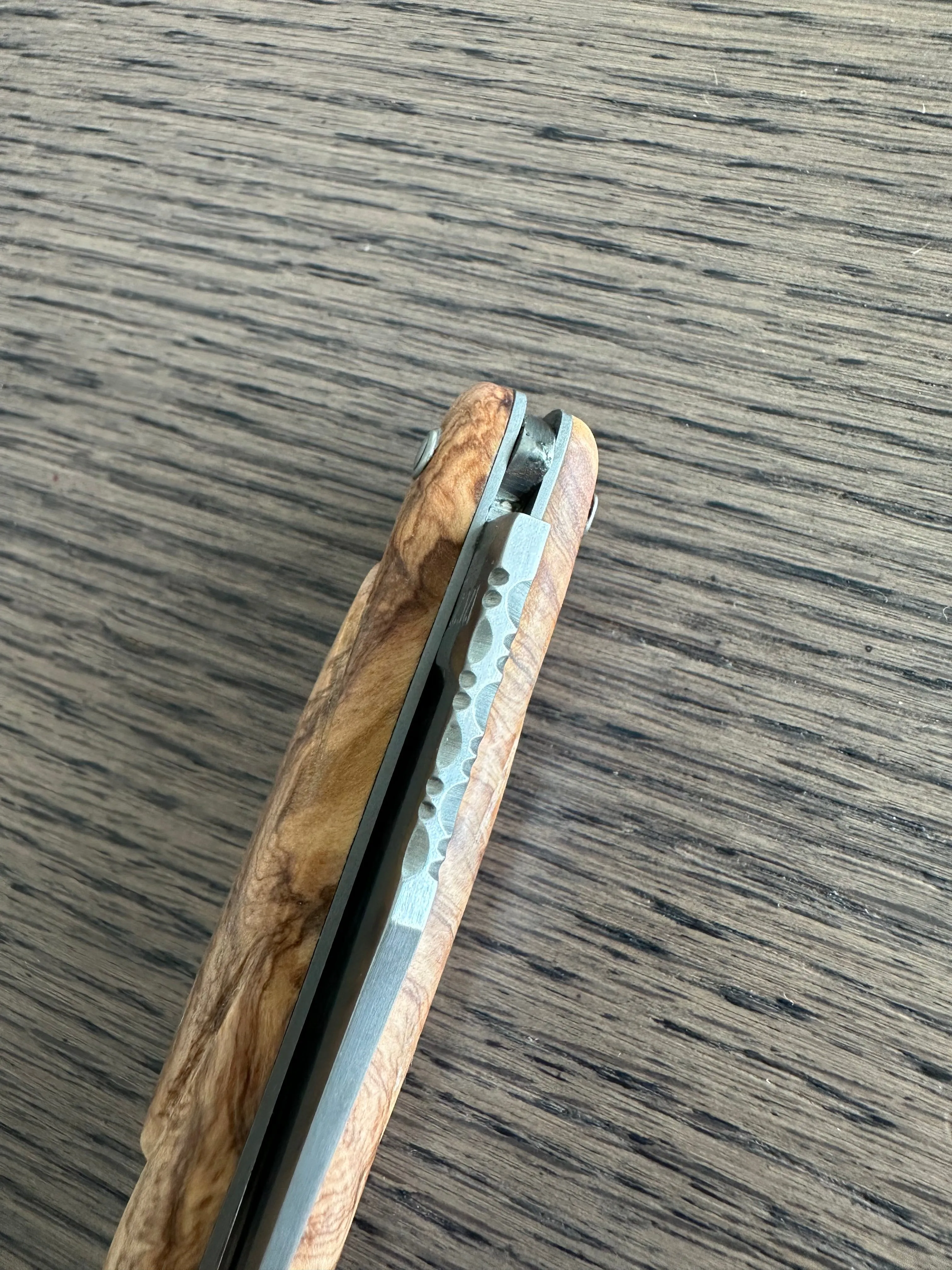 Laguiole en Aubrac Handcrafted Plated Multipurpose Knife Olive Wood Handle with Corkscrew, 4.75 inches