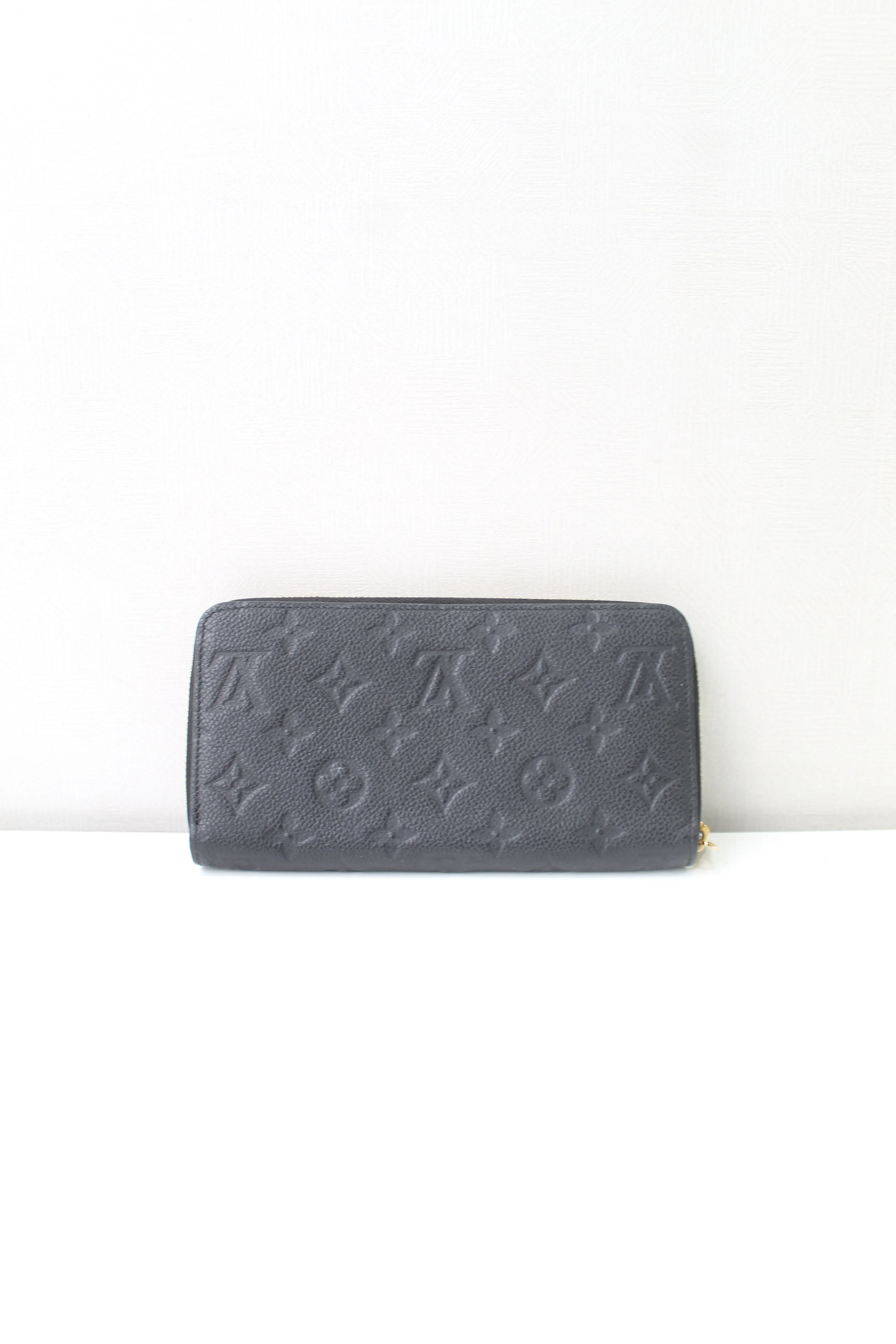 Louis Vuitton Black Empreinte Zippy Wallet