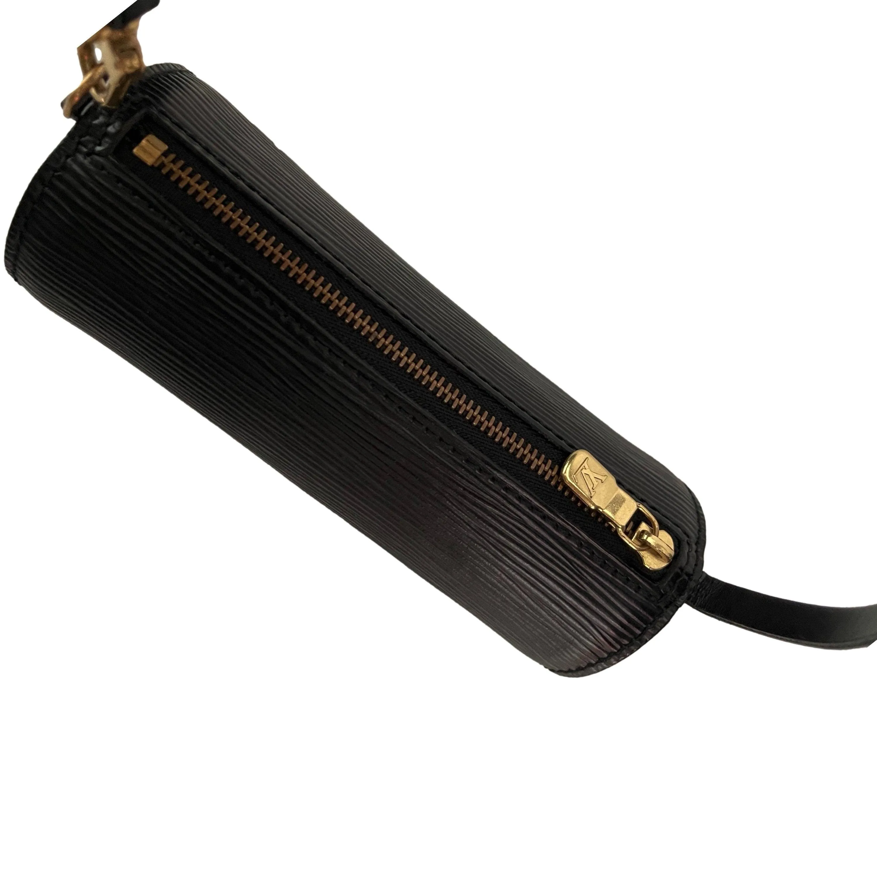 Louis Vuitton Black Epi Micro Cylinder Bag