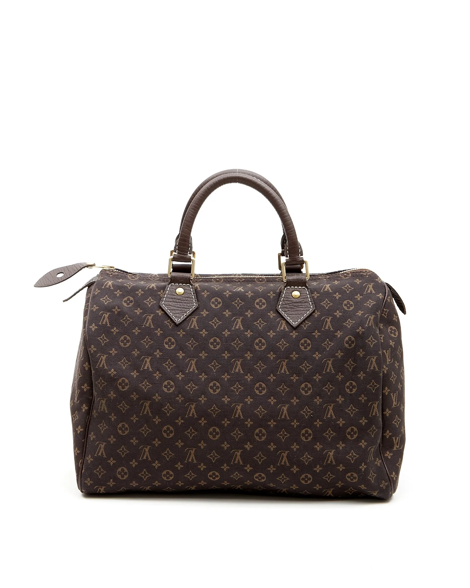 Louis Vuitton Brown Canvas Monogram Mini Lin Speedy 30 Bag