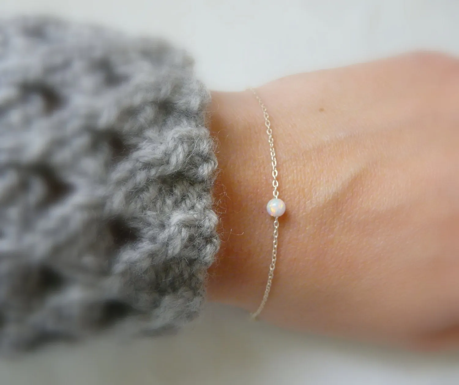 Minimalist Opal Bracelet