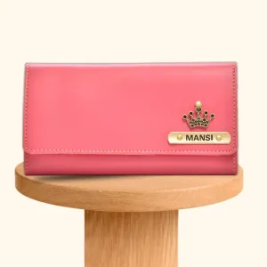 Personalized Premium Lady Wallet - Pink