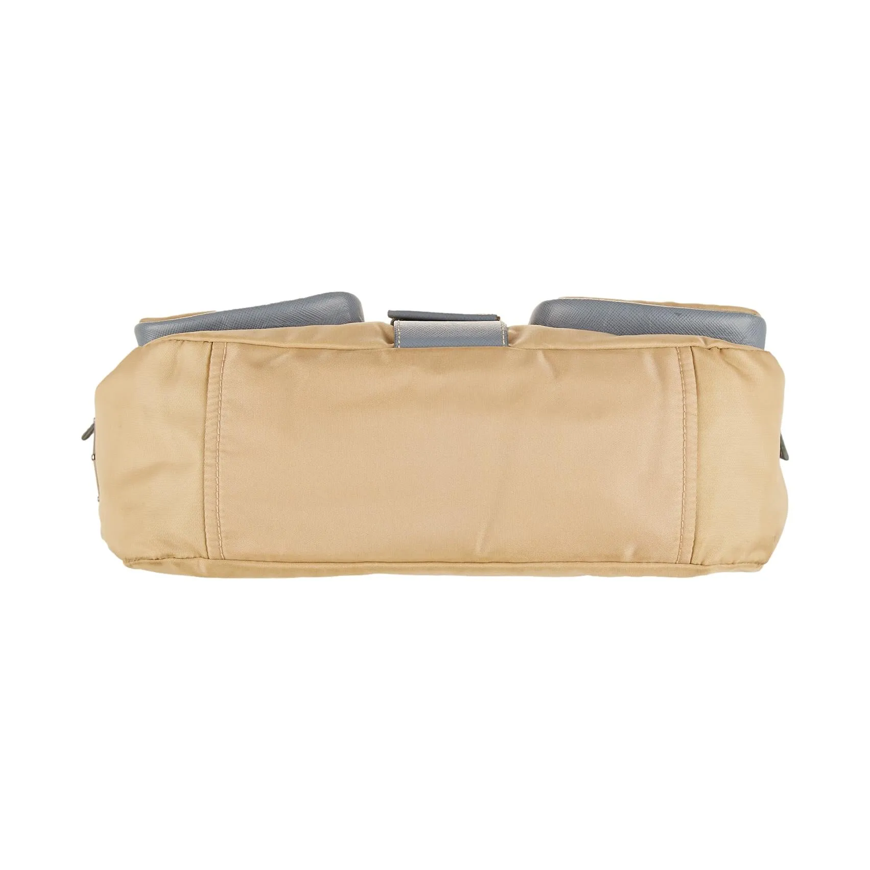 Prada Beige Nylon Pocket Shoulder Bag