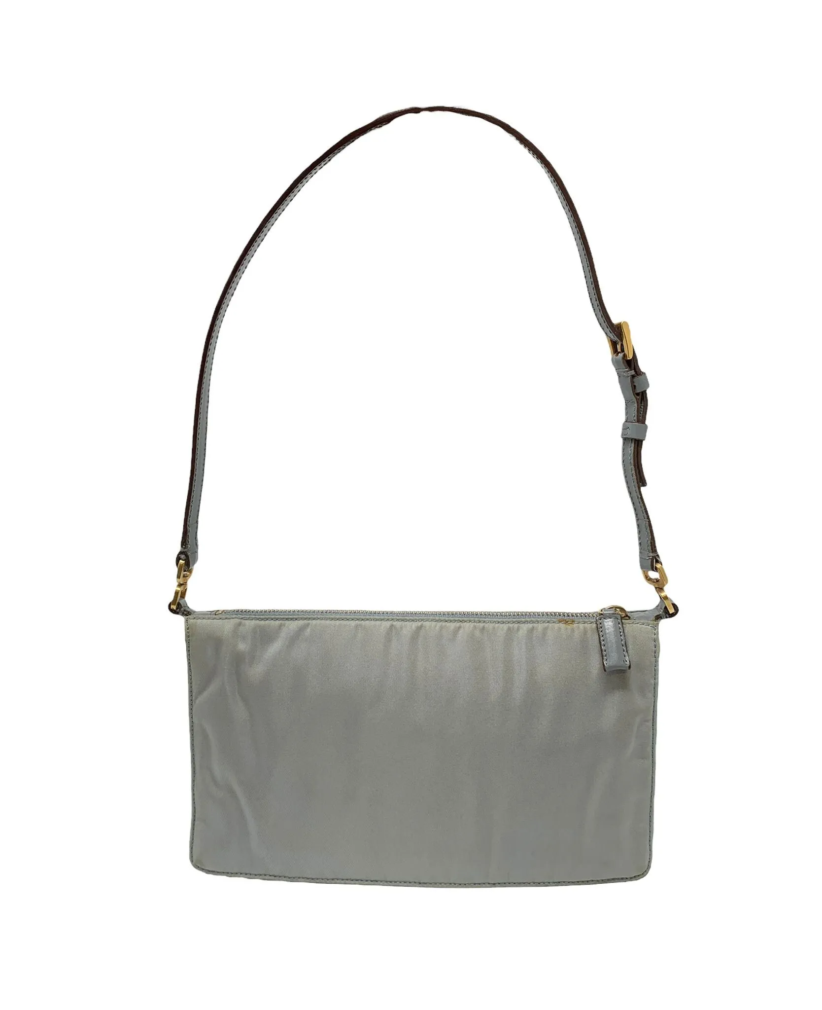 Prada Grey Nylon Mini Shoulder Bag
