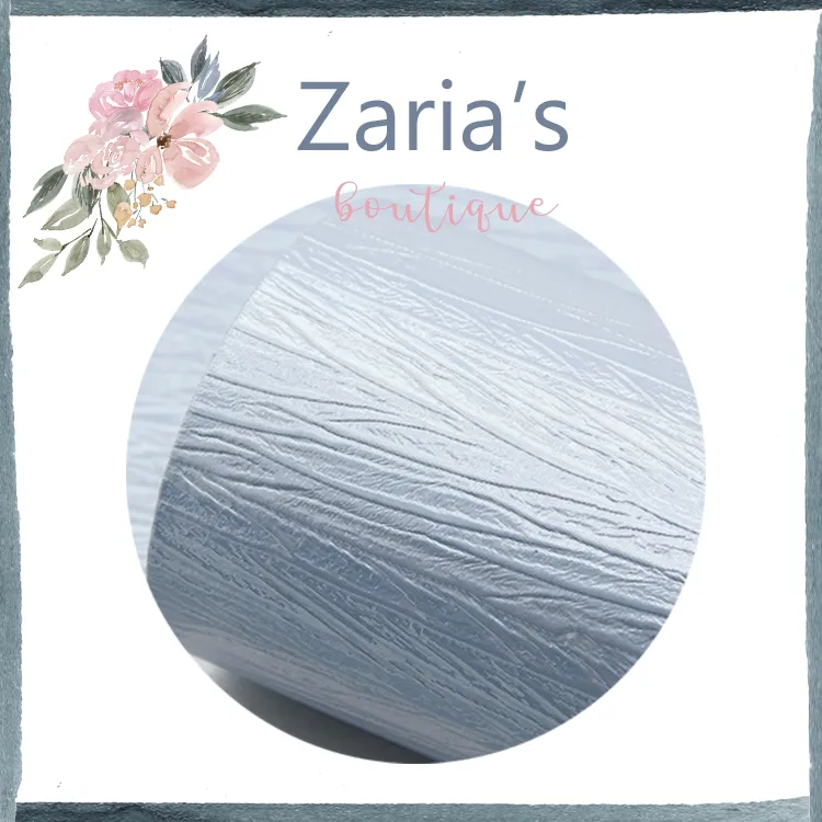 Ripples ~ Creamy Ivory Pearl Textured Faux Leather