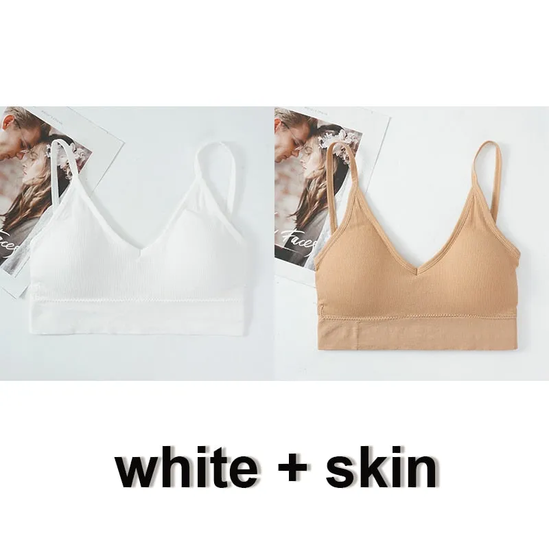 Seamless Padded Brallete Tank Top with Removable Padding
