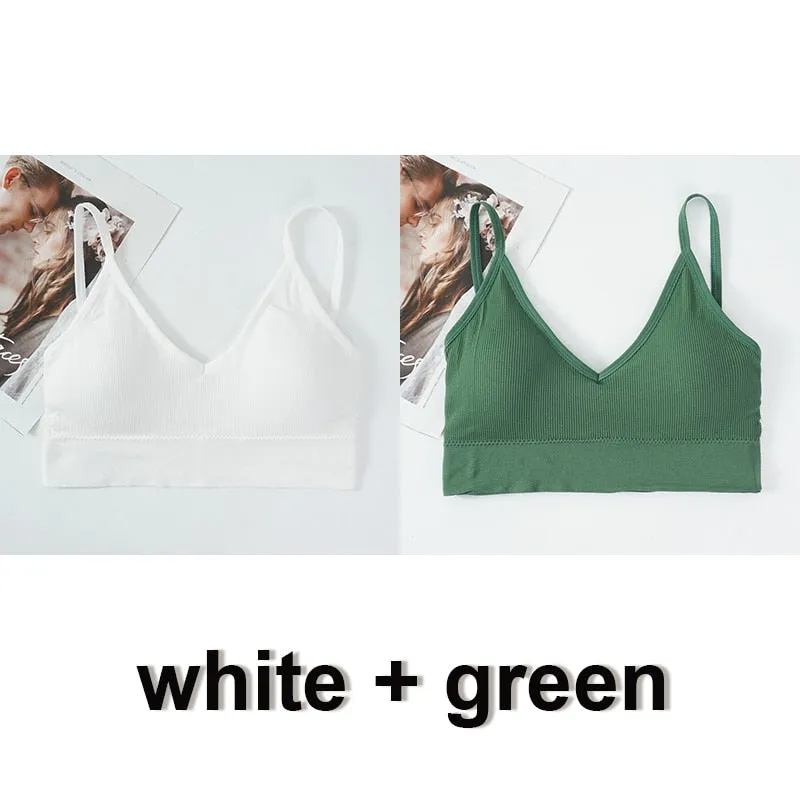 Seamless Padded Brallete Tank Top with Removable Padding