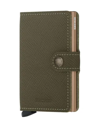 Secrid Miniwallet Saffiano Olive