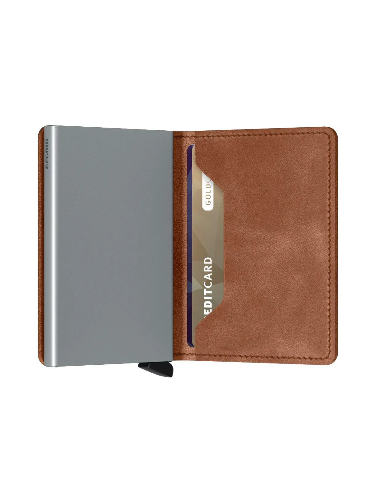 Secrid Slimwallet Vintage Cognac Silver