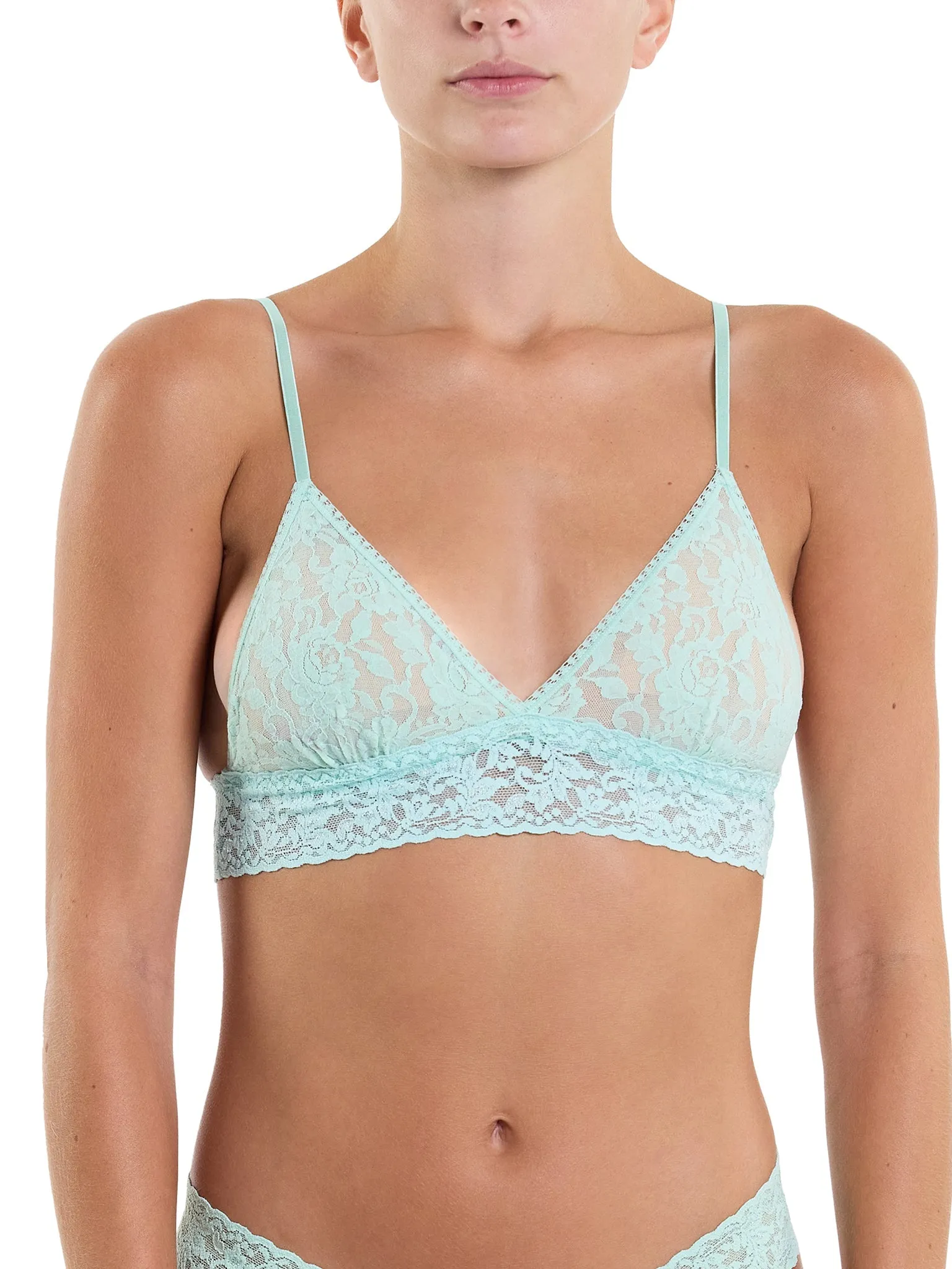 Signature Lace® Padded Triangle Bralette Pistachio Sale