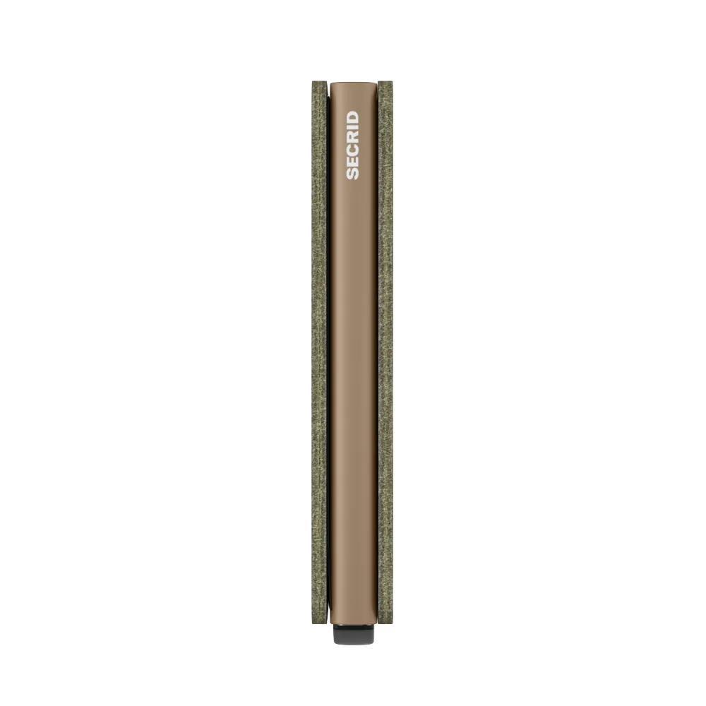 Slimwallet Saffiano Olive Green RFID Secure