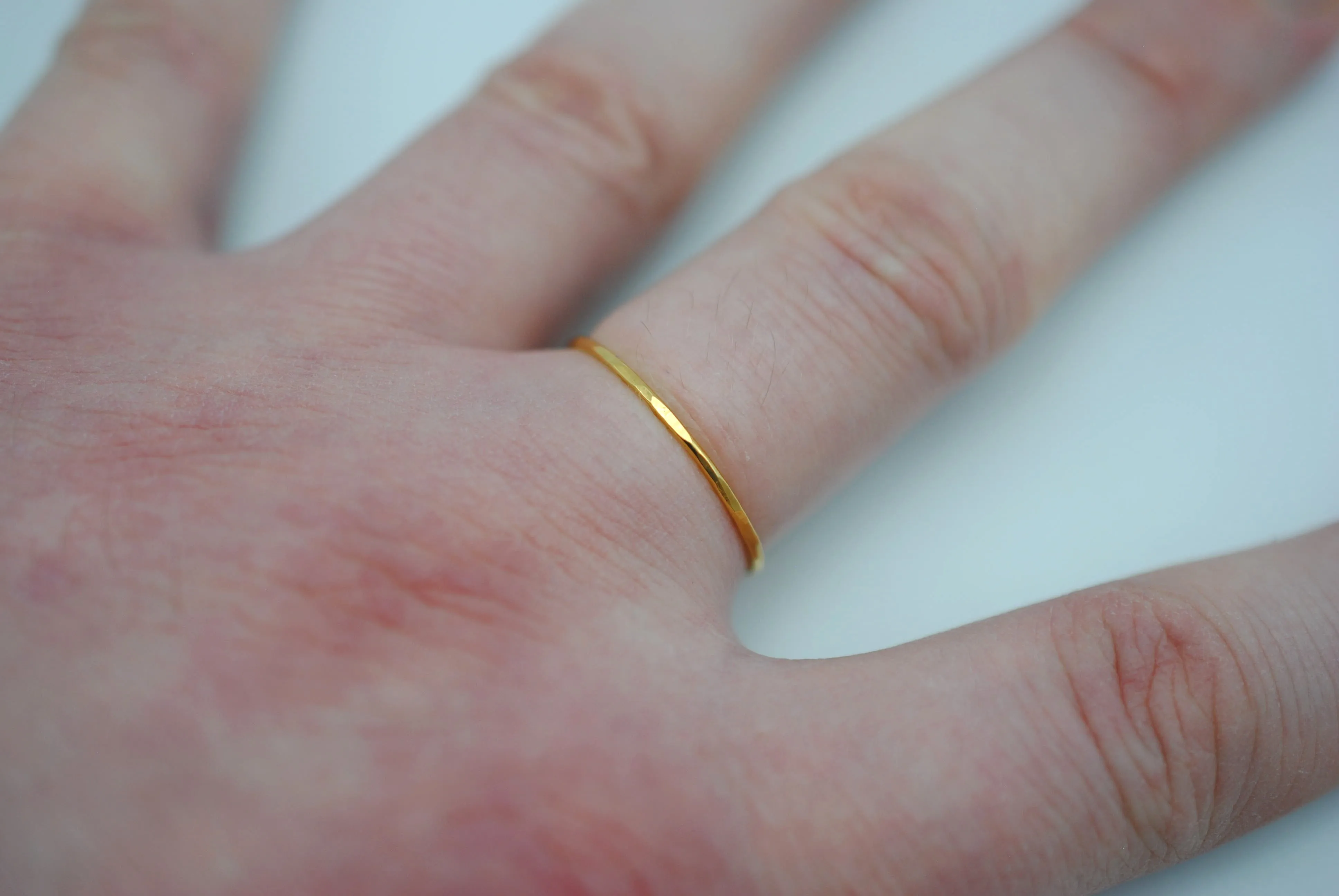 Thin Yellow Gold Stacker Ring