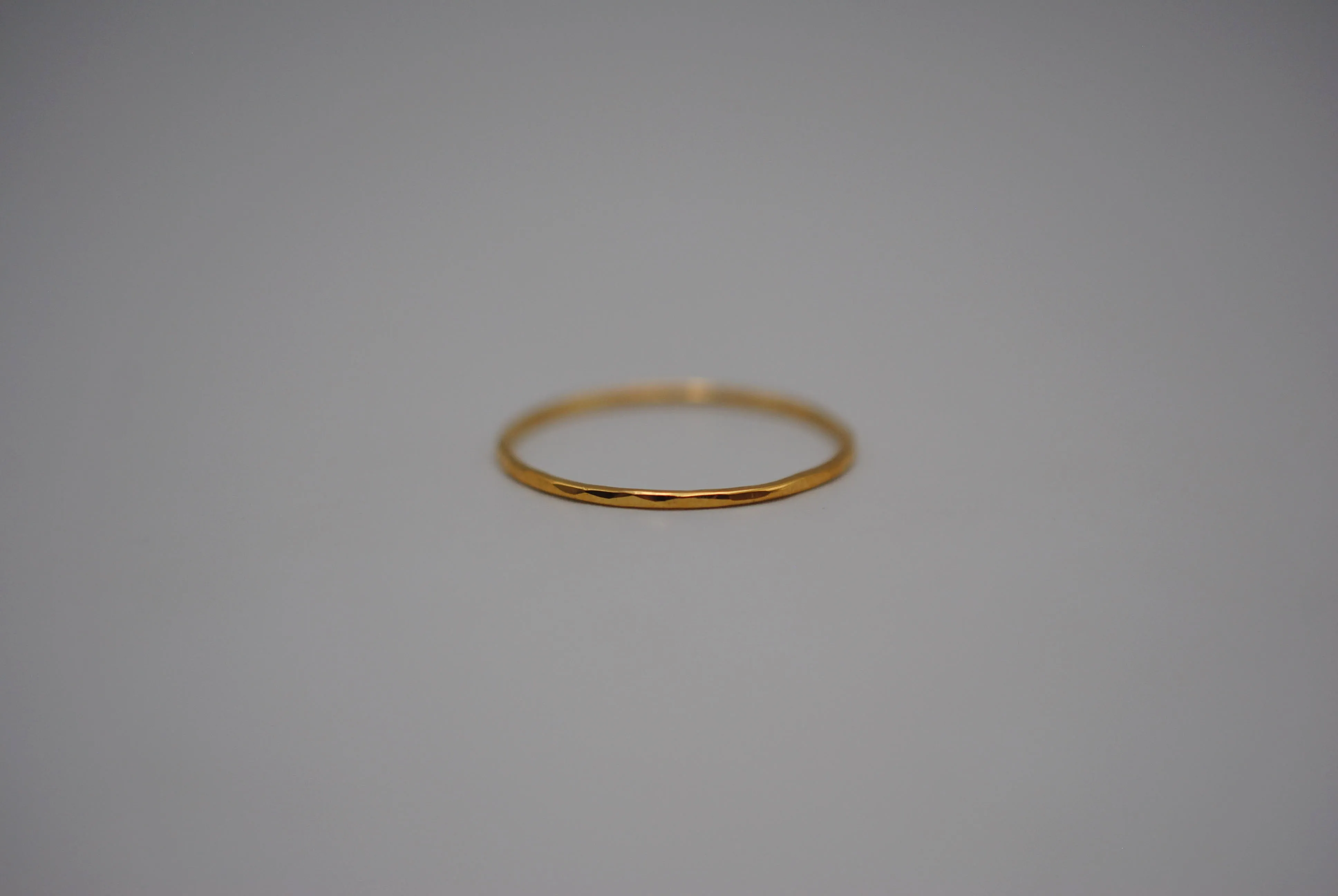 Thin Yellow Gold Stacker Ring