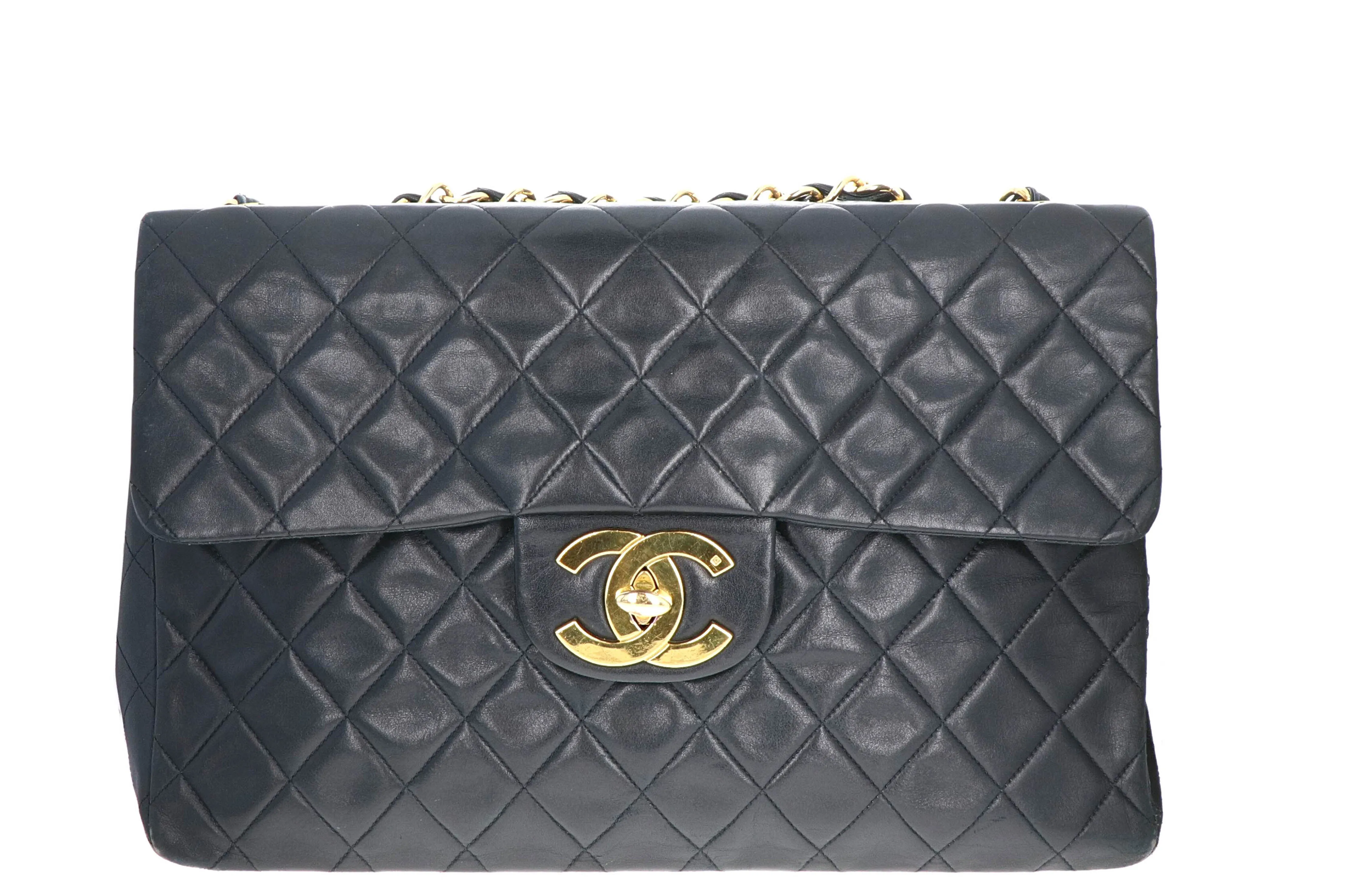 Vintage Chanel Classic Maxi Single Flap Bag